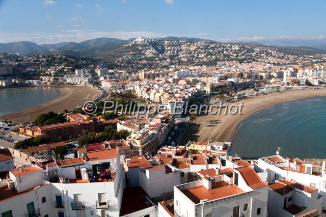 espagne valence 35.JPG - Vue panoramique de Peñiscola depuis le château, Communauté valencienne, Espagne